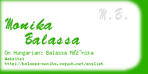 monika balassa business card